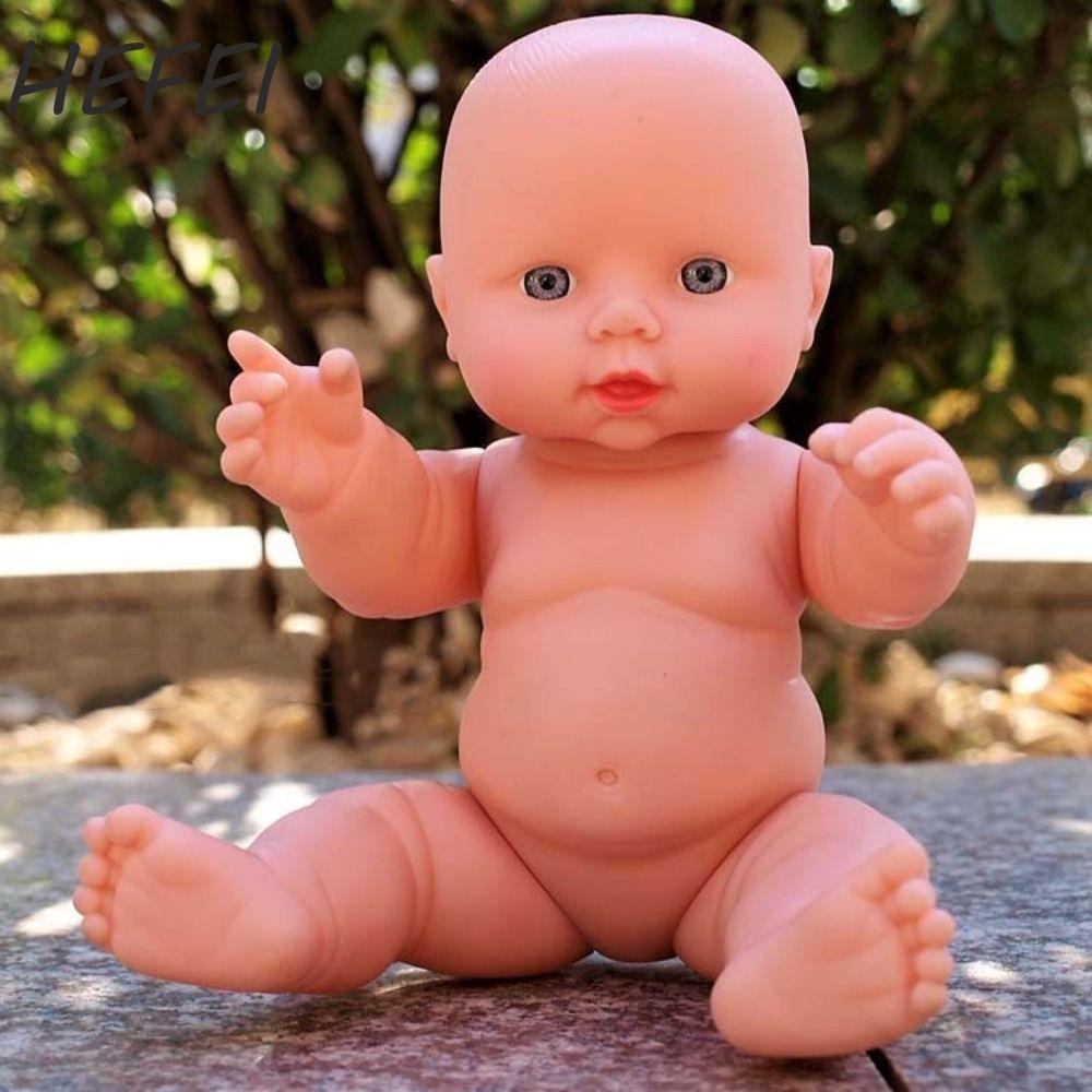 Búp bê trẻ em mô phỏng HEFEI, Búp bê hình người thực tế Búp bê trẻ em tái sinh, Bé trai Bé gái 28cm 