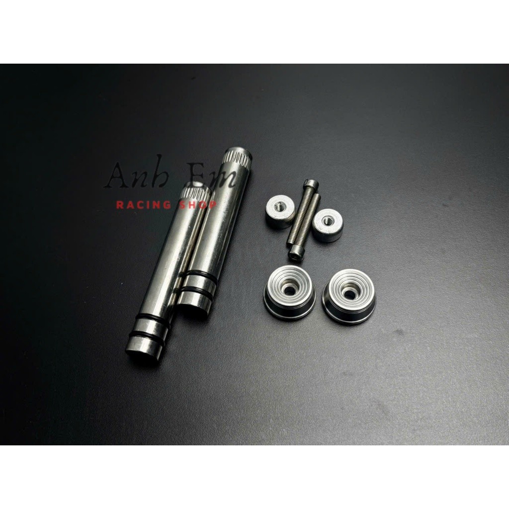 Cặp Cốt Đóng Ghi Đông Tay Lái Inox kèm Gù mẫu THÁI v2 Inox 304 gắn xe máy xe điện ( yêu cầu lỗ gidon