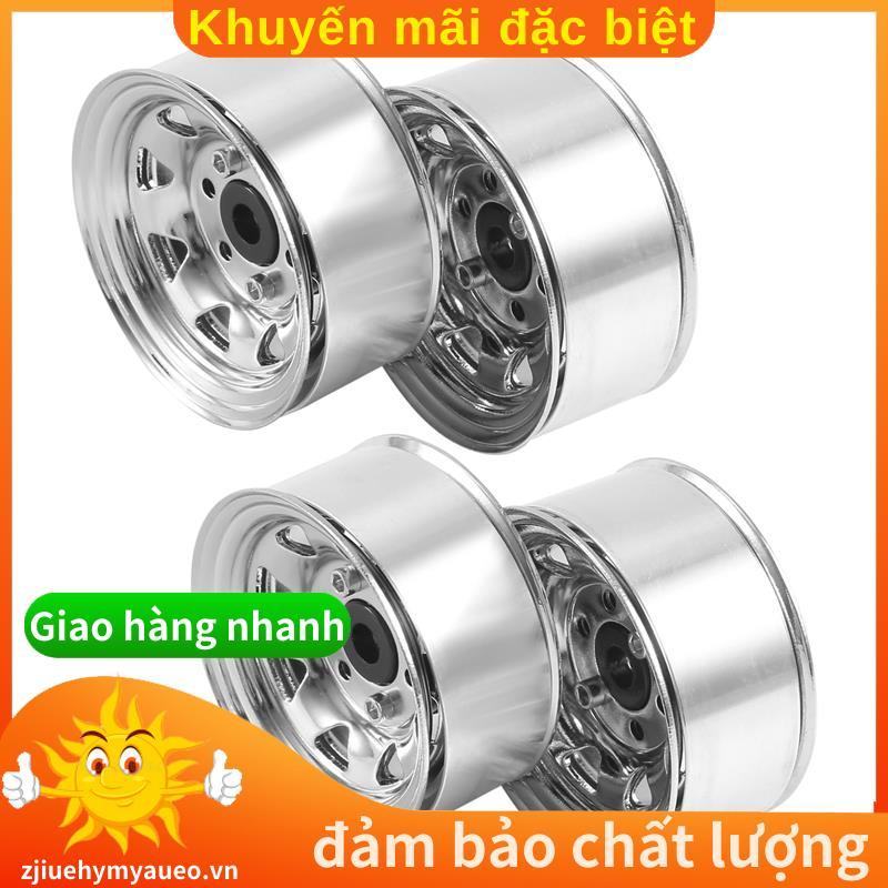 4 1.55 Kim Loại Beadlock Bánh Xe Vành Hub Cho 1 / 10 RC Xe Bánh Xích Jr 90069 D90 CC01 LC70 MST.zjiu