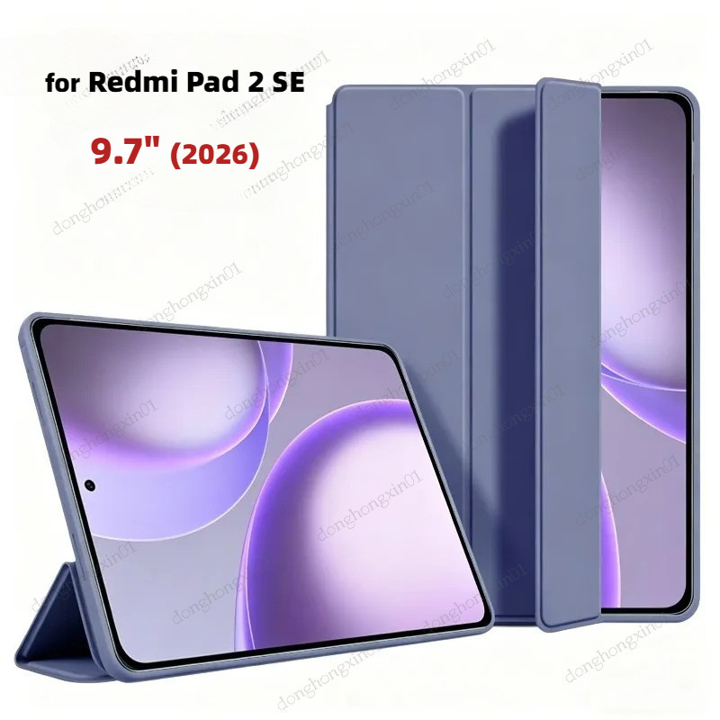 Dành Cho Redmi Pad 2 SE 9.7 "2026 Pad 2 4G 9.7" 2026 Đế Gấp Silicon Mềm Mặt Sau Máy Tính Bảng Vỏ Thô
