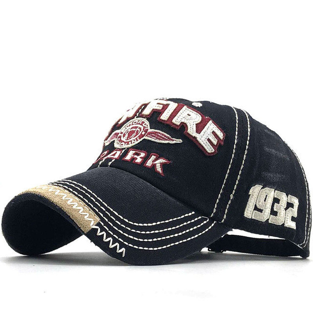 SPARK Letter Washed Pure Cotton Ball Cap Thư thêu Mũ chống nắng 26.5.5