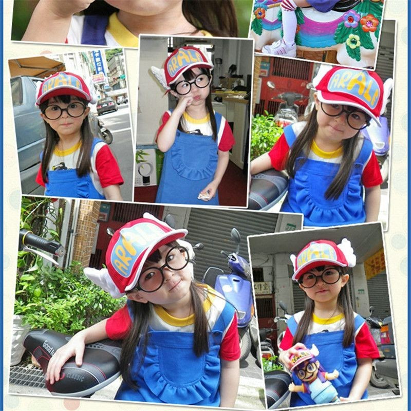 Bác sĩ Slump Tiến sĩ Slump Arale Dragon Ball Siêu cosplay Trang phục khiêu vũ Trẻ em Học sinh tiểu h