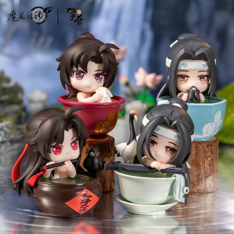 【Fast shipping】ma đạo tổ sư tiểu mô hình gấu bông thuyết truyện tranh quạt Wei Wuxian Lan Wangji dol
