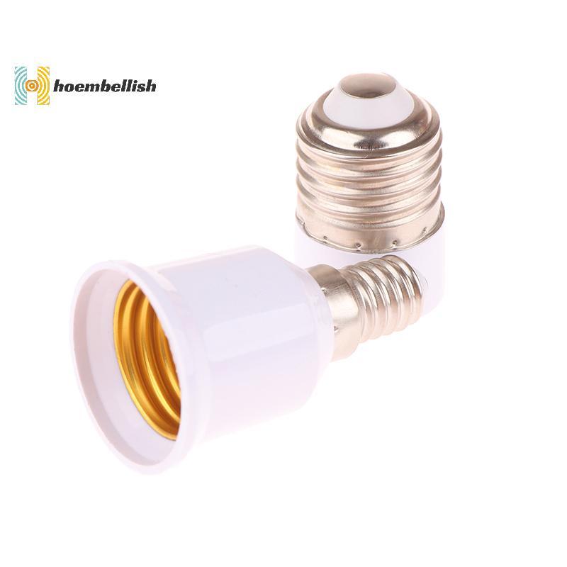 < Hoembellish > Bộ chuyển đổi bóng đèn LED 1Pc E14 sang E27 / E27 sang E14 Giá đỡ đế bóng đèn E14 Nữ