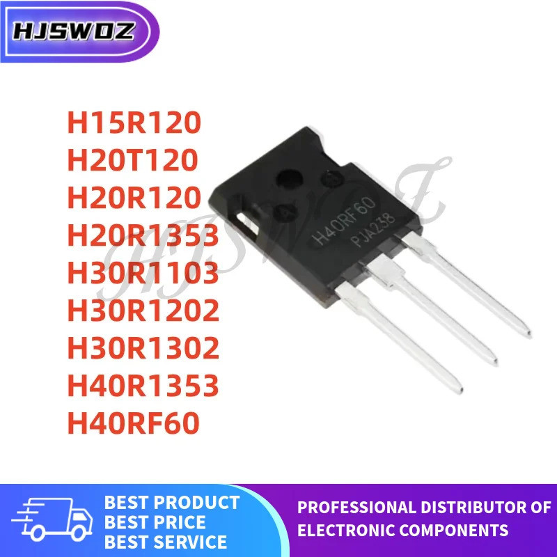 5 Chiếc H15R120 H20T120 H20R120 H30R1103 H20R1353 H30R1202 H30R1302 H40R1353 H40RF60 TO-247 Ống Điện