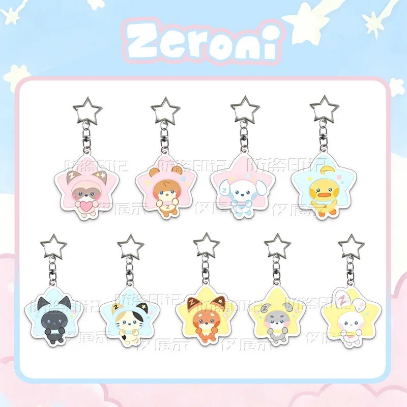 Móc khóa ZB1 Zeroni mica trong suốt hình sao dễ thương cho fan ZeroBaseOne Zhang Hao Hanbin Ricky Yu