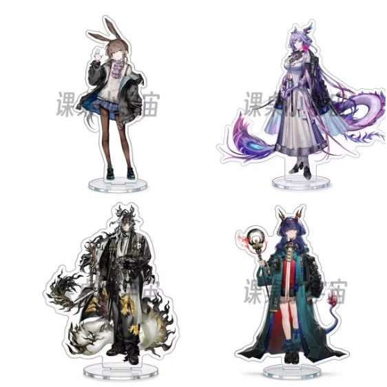 Standee Arknights Mô Hình Mica Acrylic Nhân Vật Amiya Ling Chongyue Anime Figure Game Trang Trí Bàn 