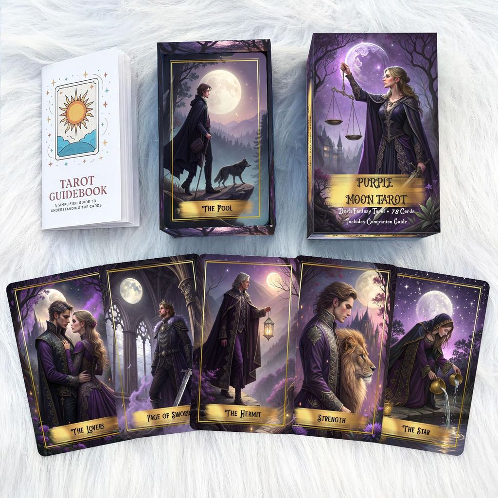 Tarot Tarot Tarot Tarot Magic Purple Moon Tarot