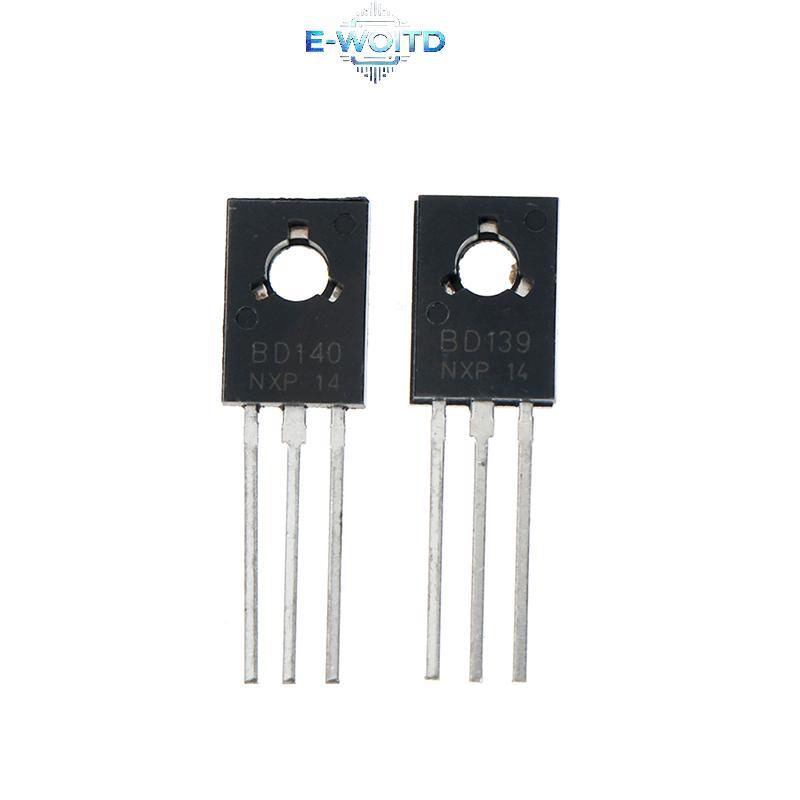 E-WOITD 20 Cái BD139 BD140 (BD140 10 Cái + BD139 10 Cái) Bóng bán dẫn điện TO-126 E-WOITD