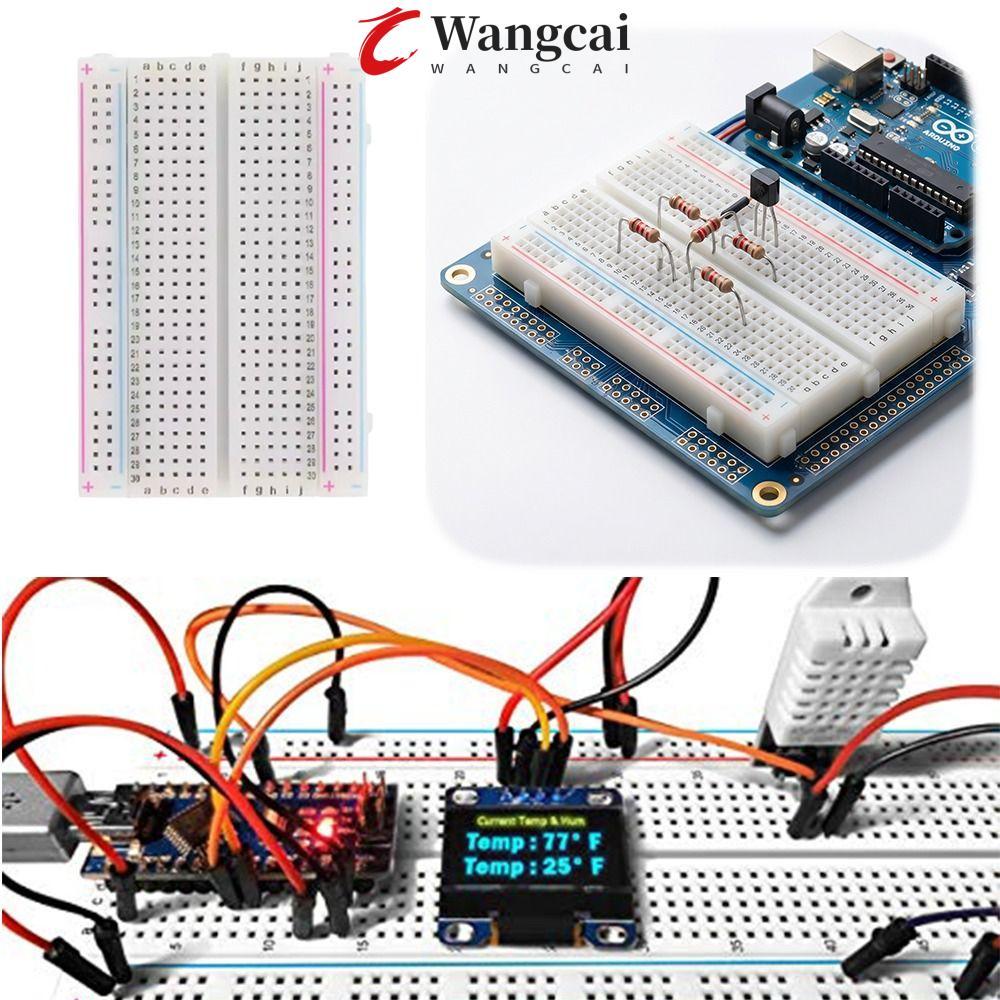 WANCGAI Protoboard, Jumper Wires Điện tử Tạo mẫu Breadboard không hàn, Bảng phát triển 400 điểm Tie 