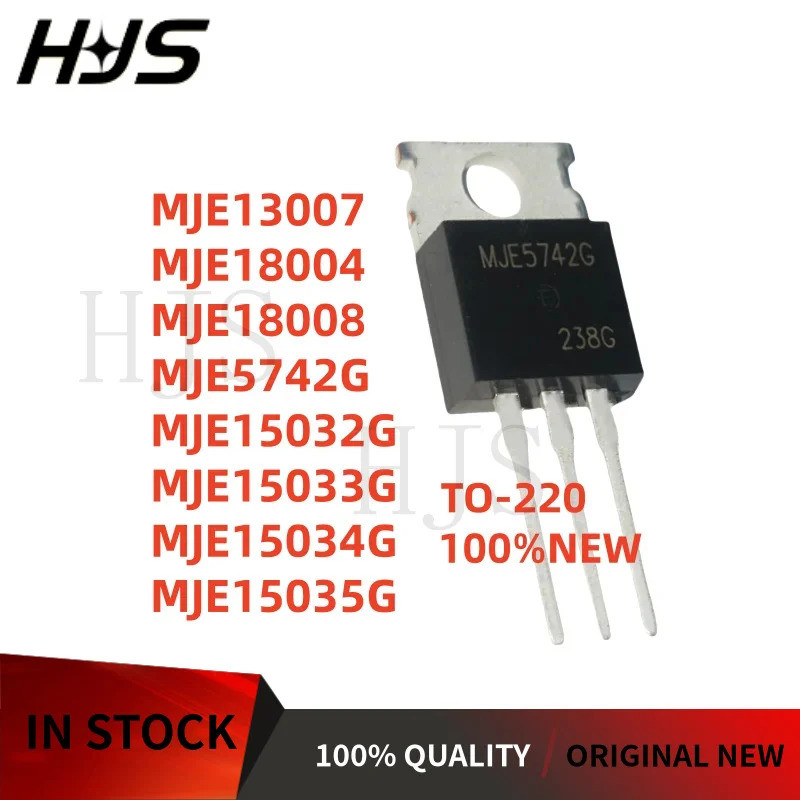 10 Cái MJE13007 MJE18004 MJE18008 MJE5742G MJE15032G MJE15033G MJE15034G MJE15035G Còn hàng TO-220 c