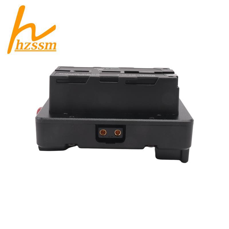 Pin V Mount V-Lock sang NP-F F550 F570 F750 F970 Bộ chuyển đổi pin giả màu đen Tấm chuyển đổi pin Tấ