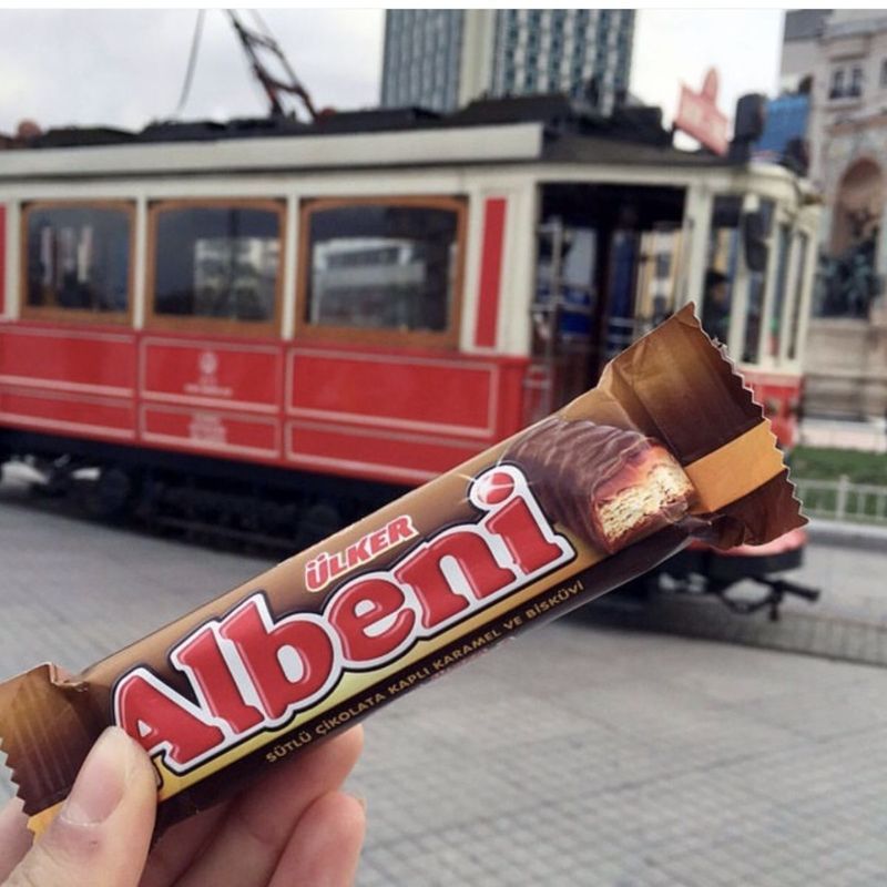 ULKER Albeni mini Thổ Nhĩ Kỳ Nhập Khẩu ULKER Caramel Chocolate Bánh Quy Nhập Khẩu Nhỏ Zero 4 / 27 / 