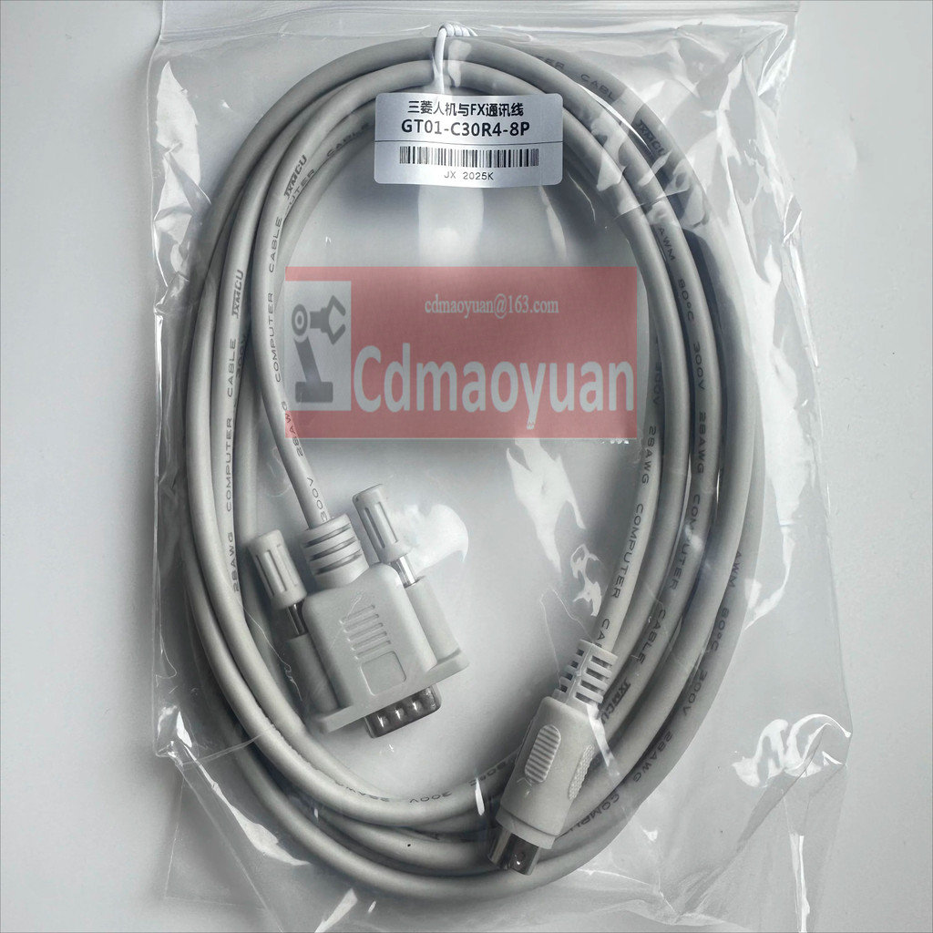 Màn hình cảm ứng Mitsubishi và cáp giao tiếp FX GT01-C30R4-8P C50R4 C100R4 9 cho miệng tròn