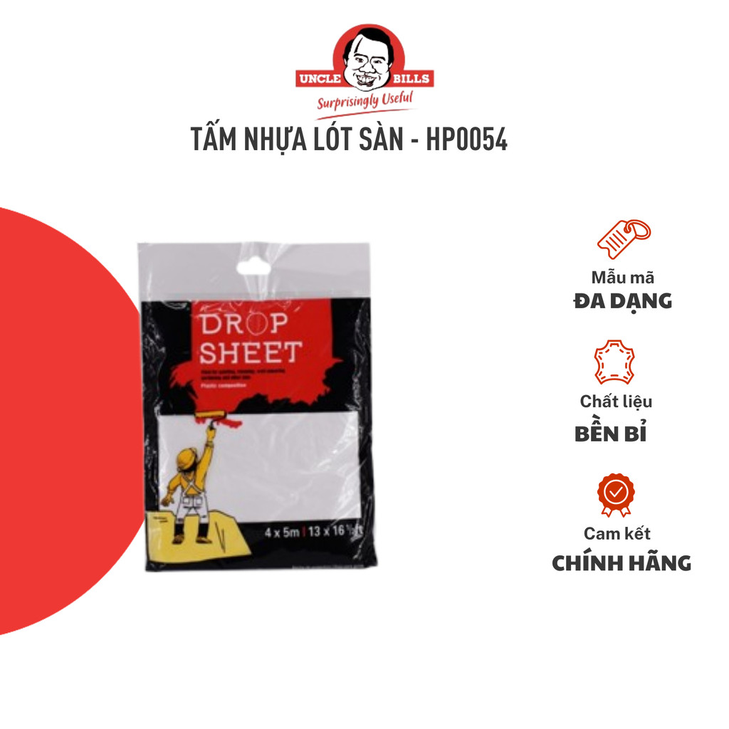 Tấm Nhựa Lót Sàn 4X5M UNCLE BILLS HP0054