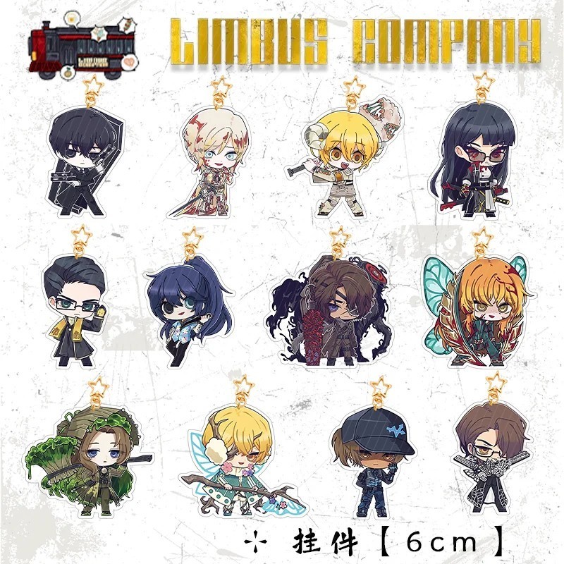 Móc khóa Limbus Company anime acrylic mica treo cặp trang trí nhân vật Faust Don Quixote Sinclair Is