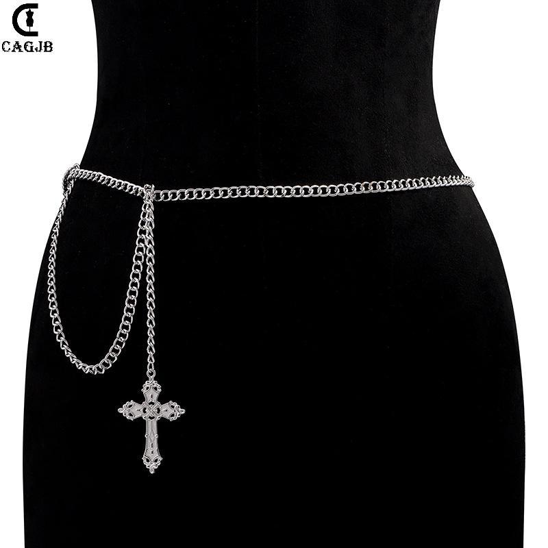 [CAGJB] Punk Gothic Cross Eo Dây Xích JK Phụ Kiện Váy Dây Xích Quần Dây Xích Dành Cho Nữ Bé Gái Dây 