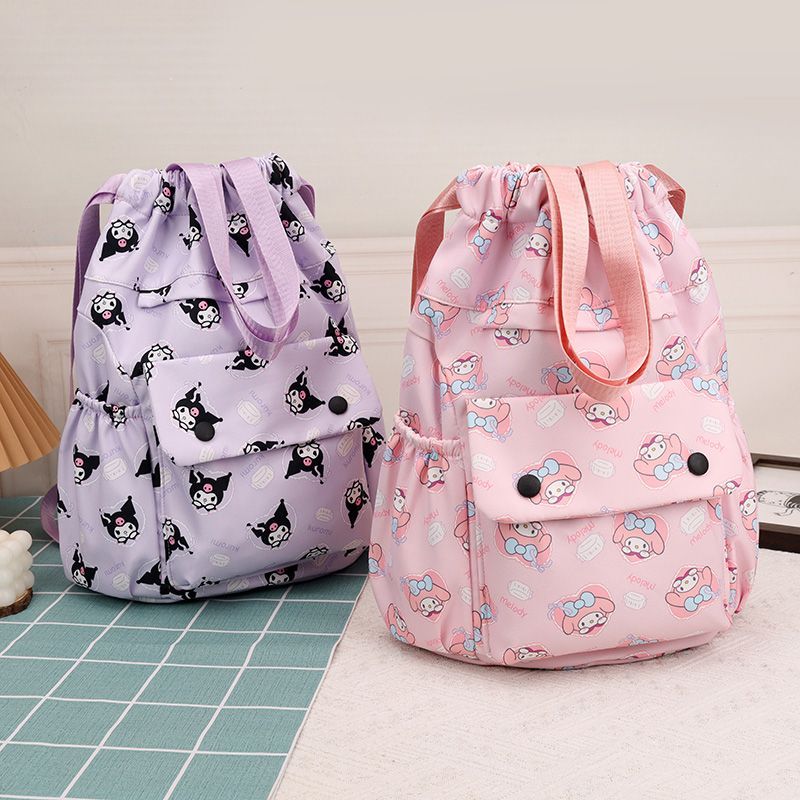 Ba lô dây rút Cô gái Trường tiểu học Học sinh Du lịch Schoolbag Trẻ em Nam Nữ Nhẹ Giải trí Ba lô Học