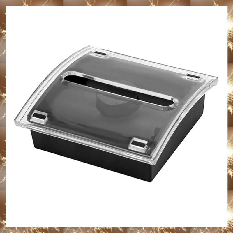 (Y O Q N) -Up Notes Dispenser Black Base Clear Top Sticky Notes Holder cho 3x3 Inch Sticky Notes Phụ