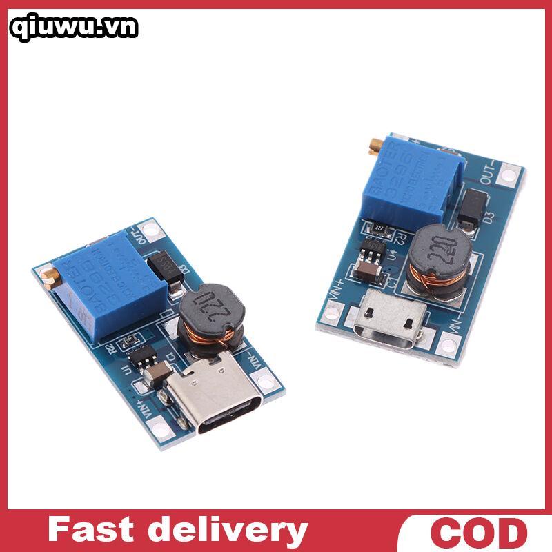 Xuantao 1PC Dc Sang Dc Bước Lên Bộ Chuyển Đổi Tăng Cường Bộ Chuyển Đổi Mô Đun Nguồn MT3608 Mico Type