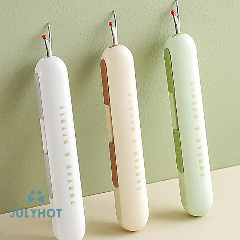 COOL Creative May Seam Rippers 2 trong 1 Threader Stitch Remover DIY Threading & Seam Qui May Thread
