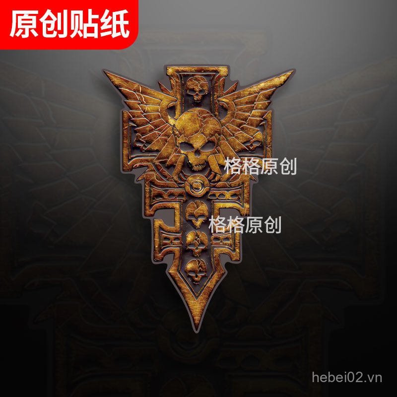 Warhammer 40 Ngôi Sao Chiến Binh Xe Miếng Dán Xe Máy Điện Xe Hành Lý Miếng Dán Nam Phong Cách Mới AX