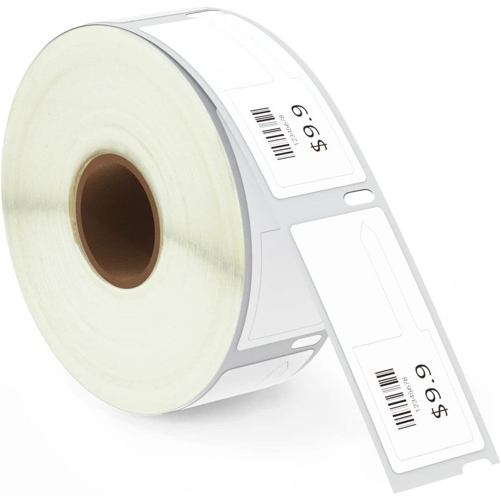 BETCKEY - DYMO 30373 tương thích (7 / 8 "x 15 / 16") Thẻ giá Nhãn phim nhiệt kiểu đuôi chuột, Tương 