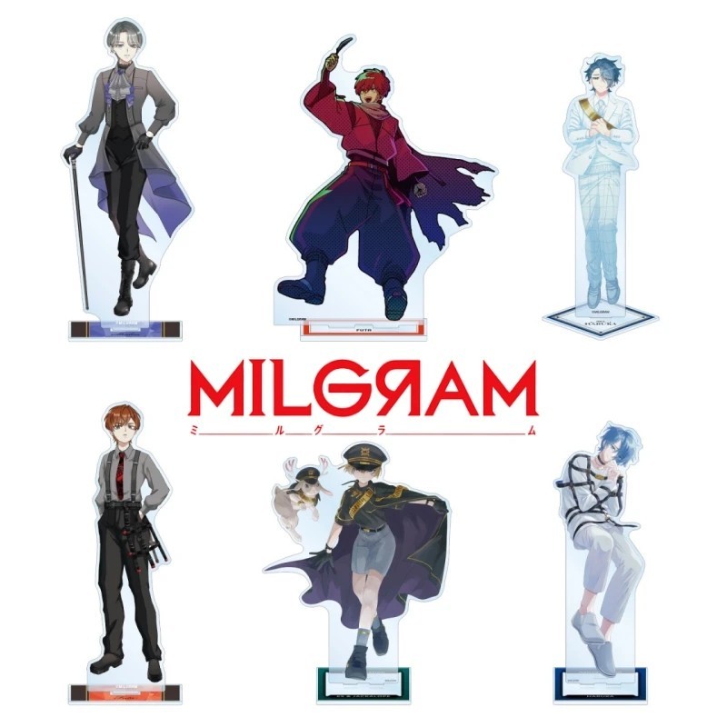 Standee MILGRAM mô hình anime mica 15cm nhân vật Yuno Futa Mu Shidou Es trang trí bàn học quà tặng s