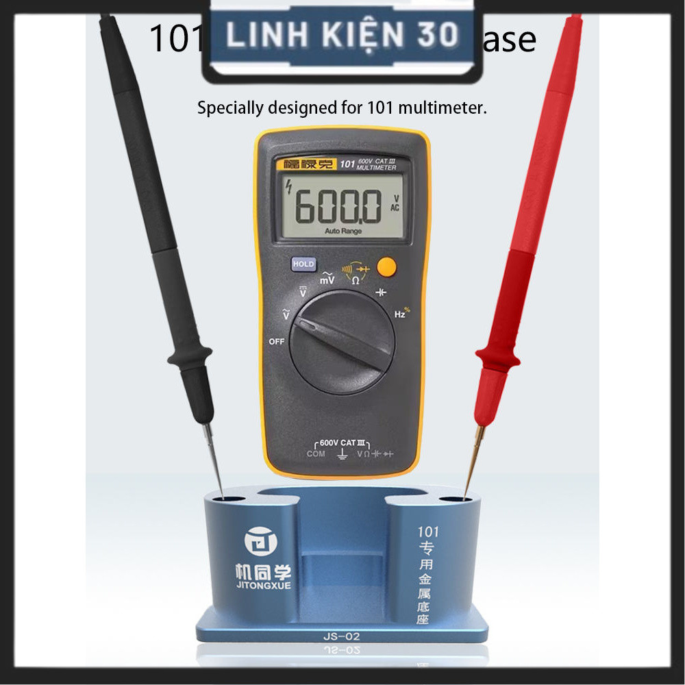 JS-02 cho đồng hồ Fluke 101 tạo chân đứng và gài que đo