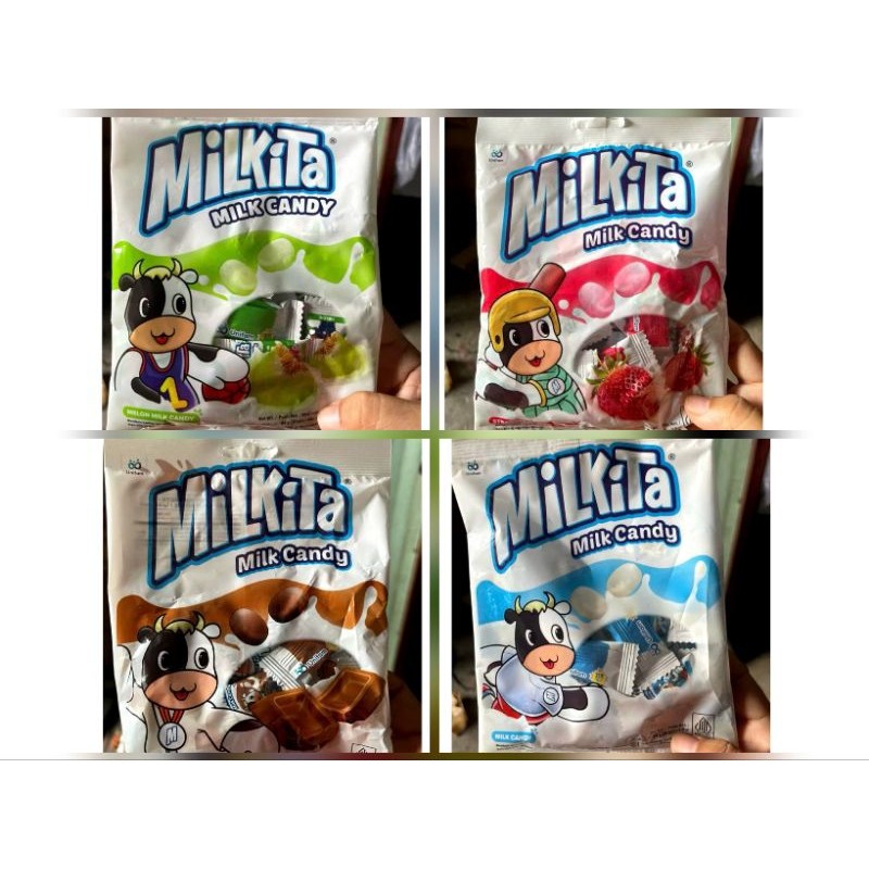 [Gói 75g]Kẹo Sữa Milkita Vị Dưa Lưới/Socola/Dâu/Vani Milkita Melon Milk Candy KL STORE