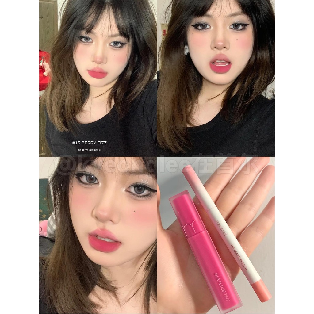 son romand son romand chính hãng Romand Soft Charm Matte Lip Gloss 13 Mist Gummy 15 Hold Makeup Whit