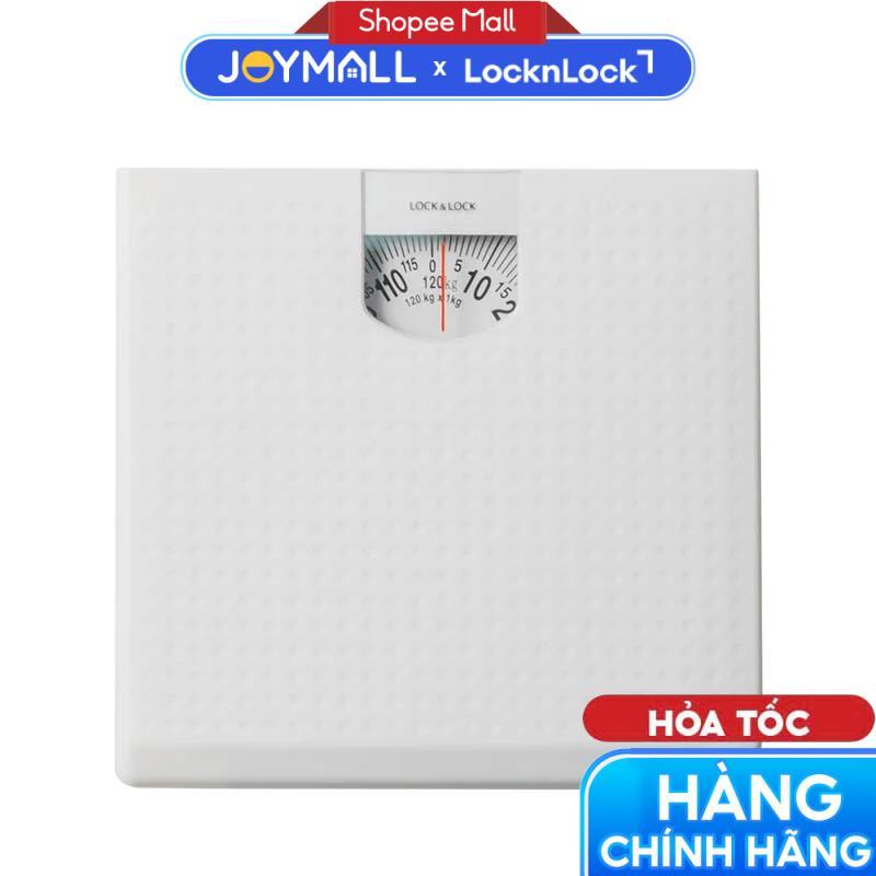 Cân Sức Khỏe LocknLock Dùng Trong Gia Đình ENC536WHT - 120Kg - Màu Trắng - Hàng Chính Hãng - JoyMall