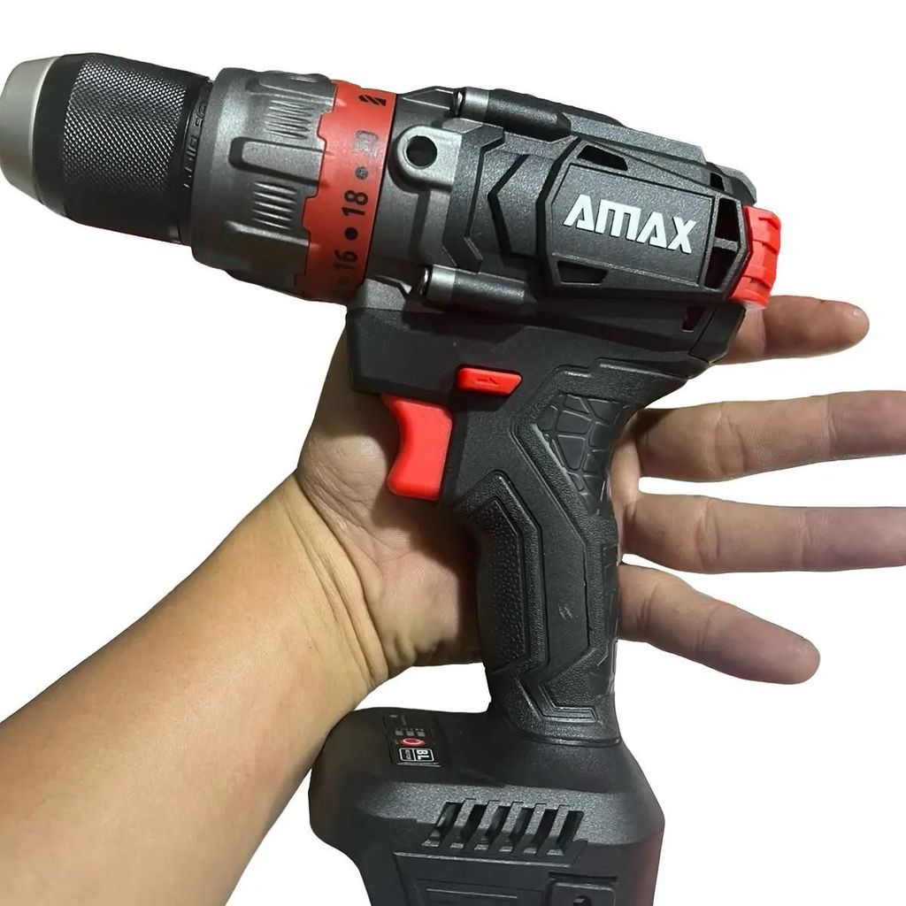 Máy khoan pin đầu kẹp 13mm AMAXTOOLS AKI12013-SM,lực siết 120Nm,