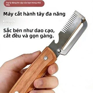 Dao gọt vỏ đa năng 3 trong 1 cắt hành tây, tiện dụng nhà bếp cho trái cây, dưa hấu, đường mía