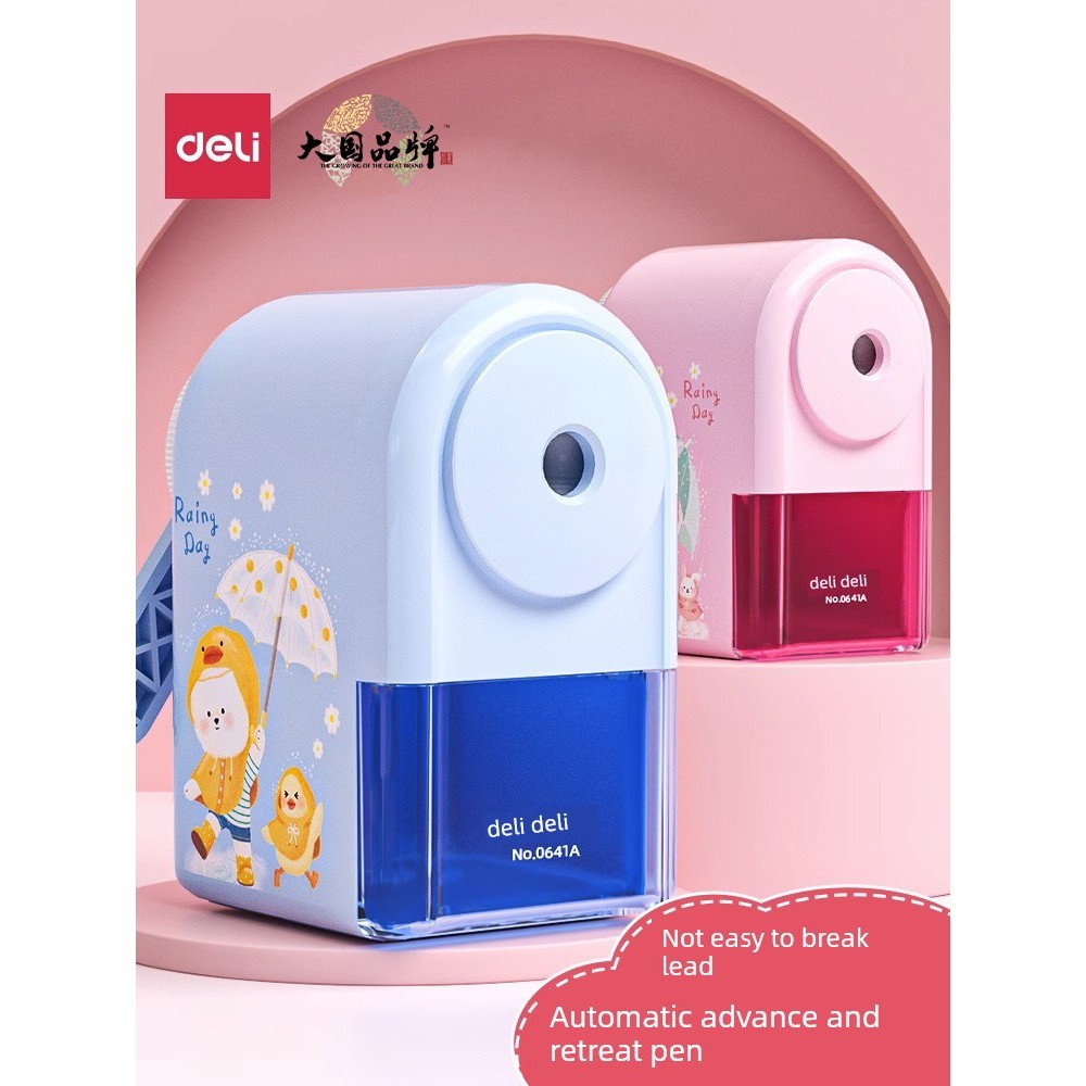 gọt bút chì tự động gọt bút chì Máy gọt bút tự động Deli Máy gọt bút tự động cho học sinh tiểu học M