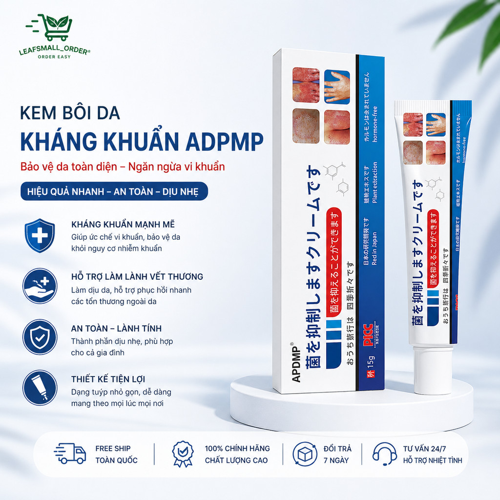 2 TUÝP Kem Bôi Viêm Da Cơ Địa NHẬT BẢN Kem Bôi Nấm Ngứa Hỗ Trợ Dứt Điểm Hắc Lào, Tổ Đỉa, Á Sừng, NC 