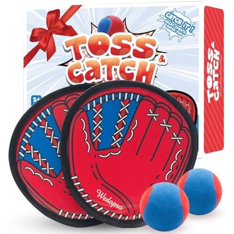 ame, Kids Toddler Baseball Glove & Catch Ball Toys, Outdoor Games for Family, Toys for Beach Yard Po