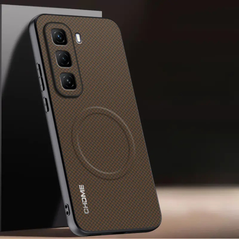 Da PU Từ Tính Dành Cho Infinix Hot 50 Pro Plus 4G Họa Tiết Ốp Lưng Silicon Bảo Vệ Điện Thoại Cho Inf