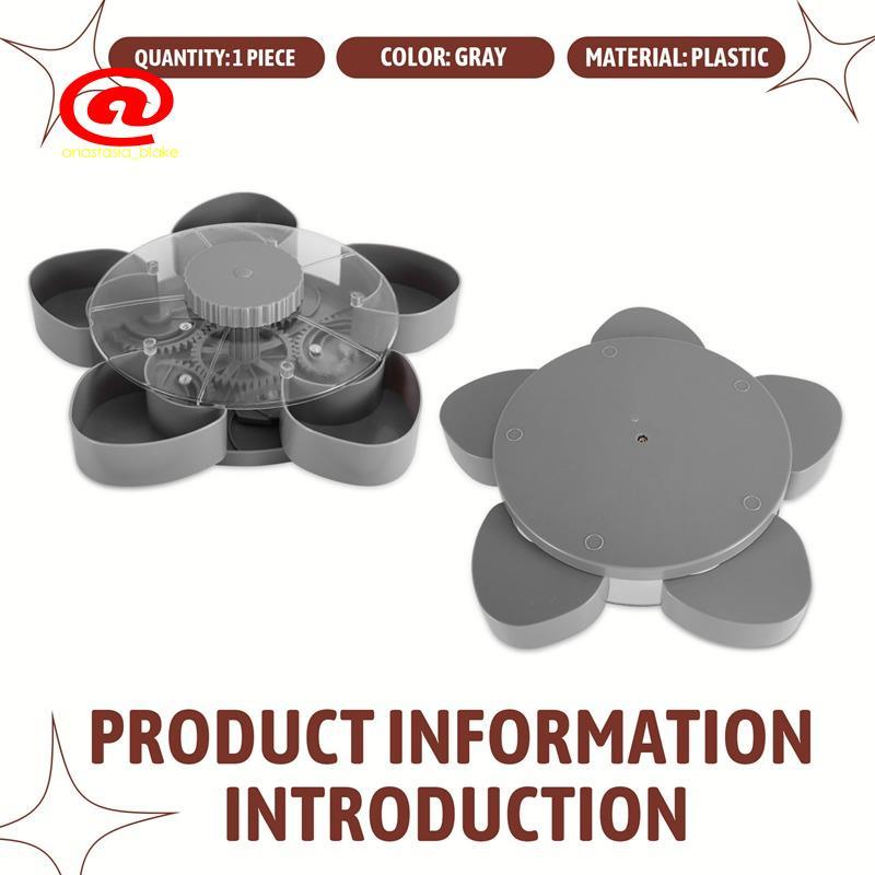 Khay phục vụ chia rẽ quay - Hoàn hảo cho đồ ăn nhẹ, đồ nhúng & món khai vị tiệc, Hộp đựng đồ ăn nhẹ 