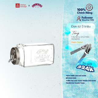 Bình nước thủy tinh có vòi để tủ lạnh Kilner Fridge 3L