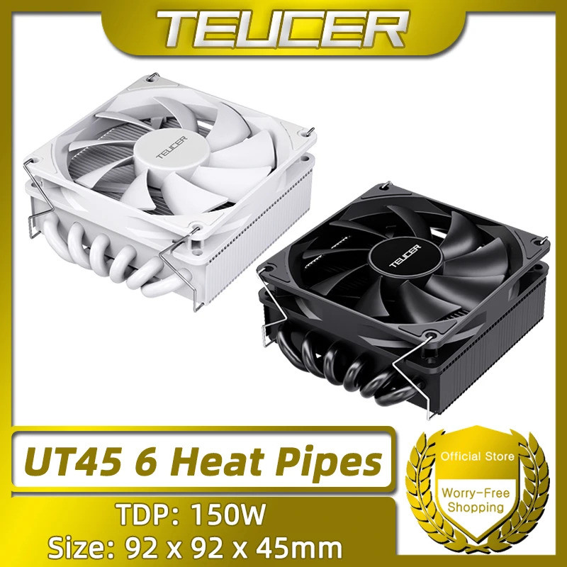 HB TEUCER UT45 6 Ống Nhiệt CPU Cooler TDP 150W ITX Khung Máy Làm Mát Không Khí Tản Nhiệt Tương Thích