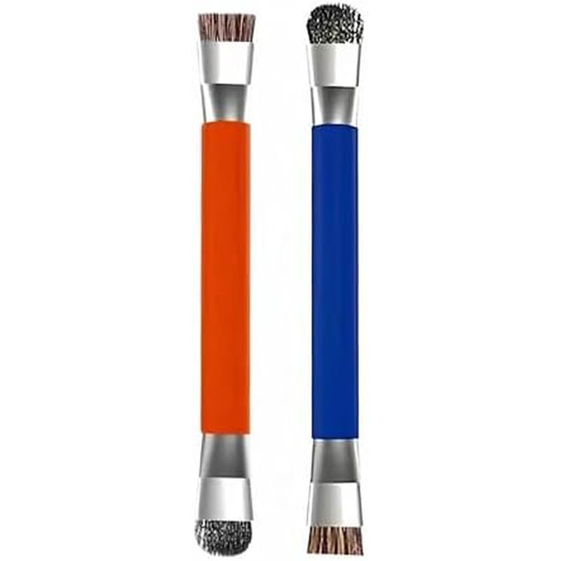 Gas Stove Cleaning Brush - Kitchen Stove countertop Small Steel Brush for Powerful Dirt Removal - Ga