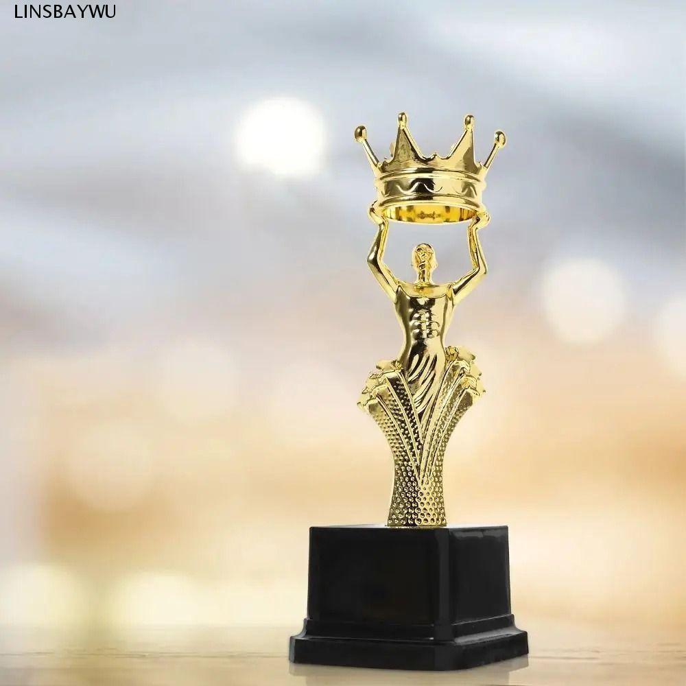 LINSBAYWU Golden Winner Award, Golden Crown Plastic Award Trophy Models, Hình Cúp Thủ Công Trang Trí