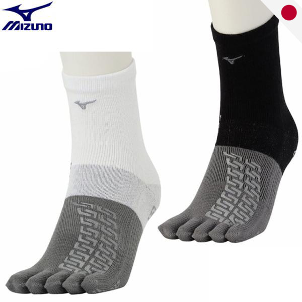 Tất ngắn 5 ngón Mizuno Golf Zero Glide cho Nam - Tùy chọn Đen Trắng (Size 25-27)