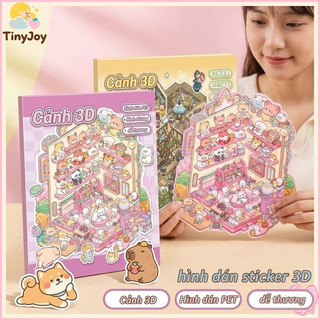 sticker 3D hình dán thủ công DIY chất liệu PET rèn luyện tay mắt thích hợp cho trẻ trang trí không