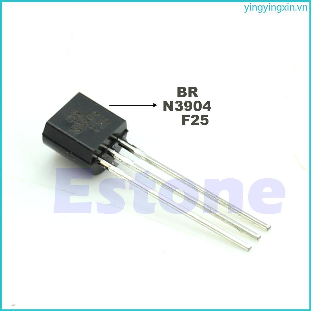 YIN Mới 100 Chiếc Mới 2N3904 TO-92 NPN Đa Năng Transistor