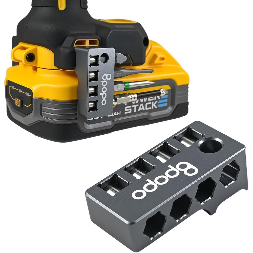 Giá đỡ bit lục giác 1 / 4 Inch từ tính bằng nhôm Phù hợp cho Dewalt 20V MAX XR DCF870, Giá đỡ bên mũ