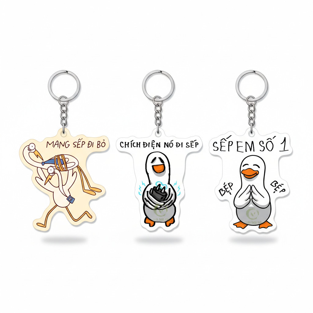 Keychain flattering your boss to gain weight, delay deadline