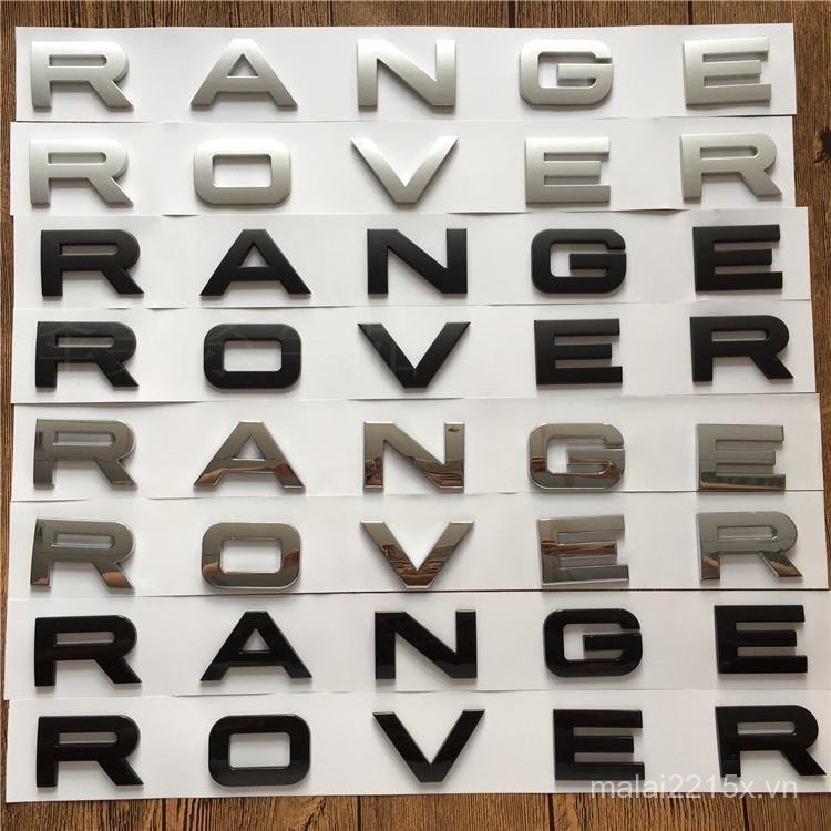Thích hợp Land ROVER Cover Nhãn RANGE ROVER Word Label Aurora RANGE ROVER Chữ tiếng Anh Nhãn dán xe 