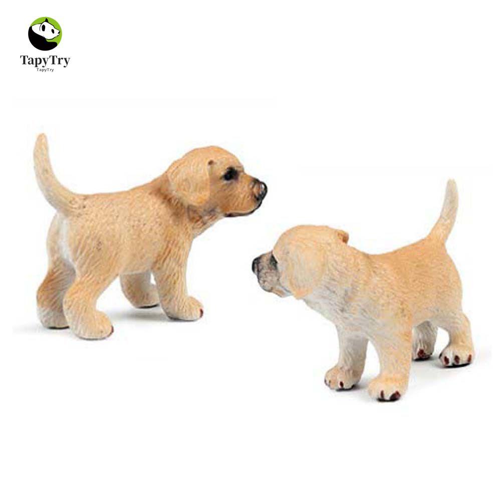 ALISON Mô hình động vật Pug Dog Farm Mini Craft Mô phỏng trang trí chó Các bức tượng nhỏ